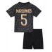 Paris Saint-Germain Marquinhos #5 Replika Babykläder Tredje matchkläder barn 2023-24 Korta ärmar (+ Korta byxor)